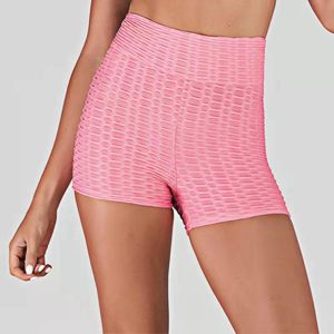 Yoga-Shorts für Damen im Jacquard-Look – figurbetont