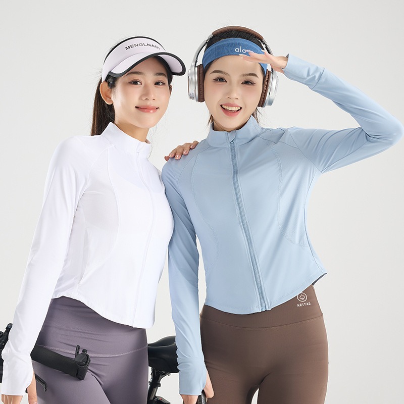 Yoga-Jacke für Damen mit Sonnenschutz – Ice Silk – Bild 3