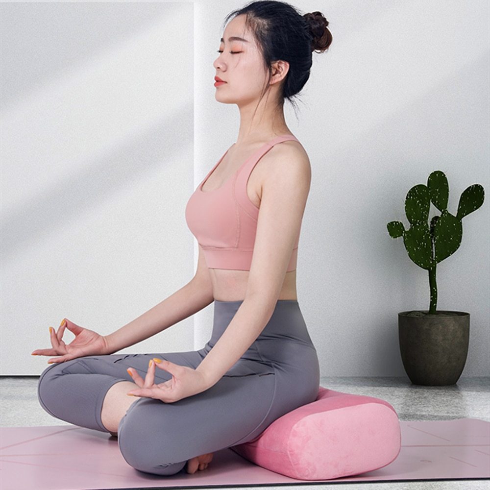 Yoga-Bolster – rechteckiges Yoga-Kissen mit Tragegriff – Bild 6