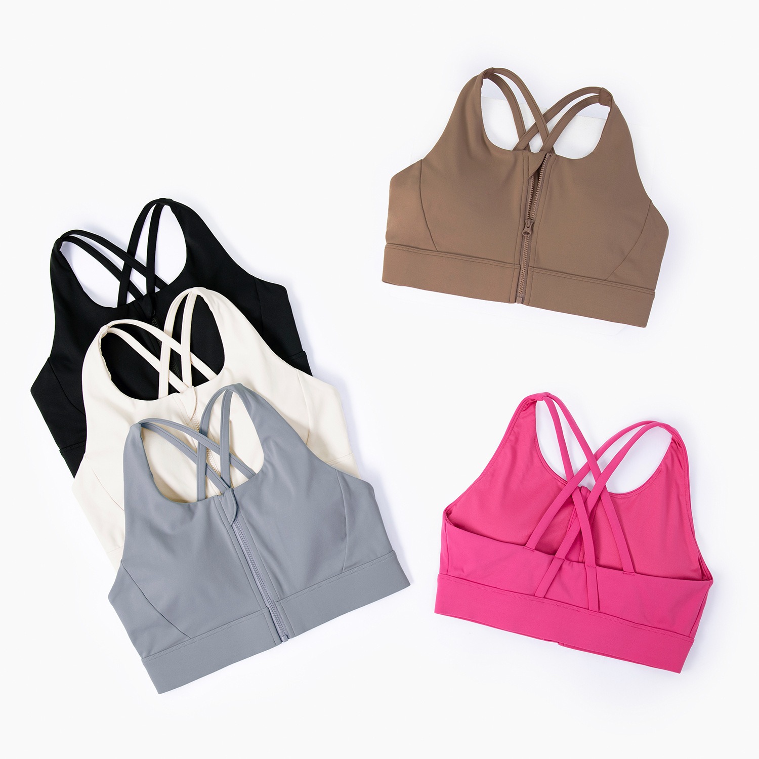 Yoga-Tanktop für Damen mit überkreuztem Rücken – Bild 2