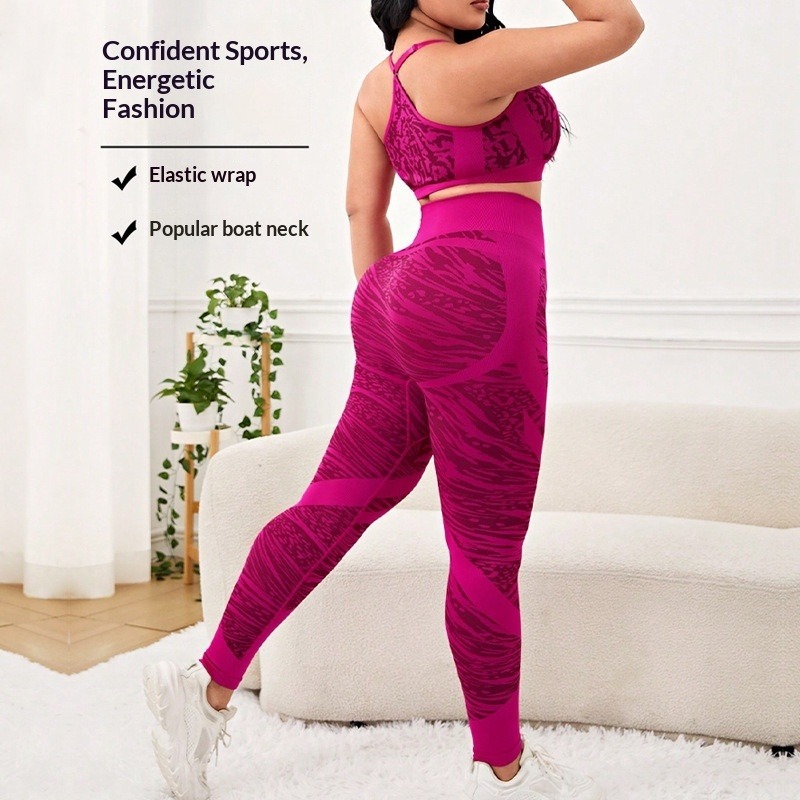 Nahtloses Yoga-Set für Damen – BH & Leggings – Bild 2