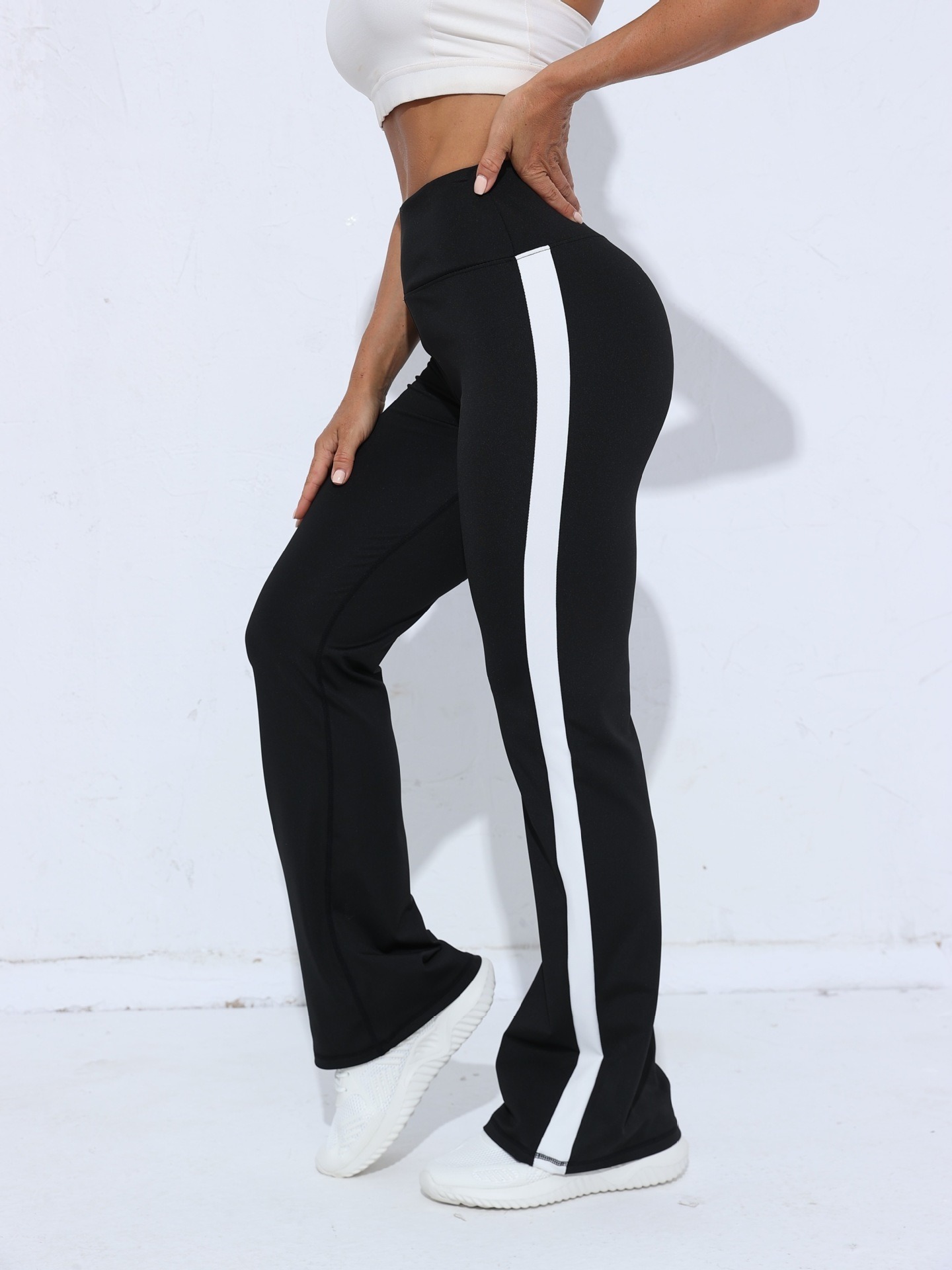 Yoga-Schlaghose für Damen mit hoher Taille – Flared Pants – Bild 8
