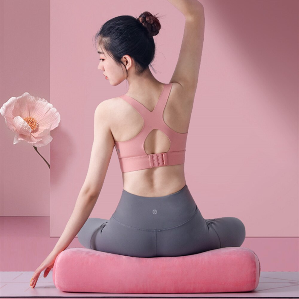 Yoga-Bolster – rechteckiges Yoga-Kissen mit Tragegriff – Bild 2