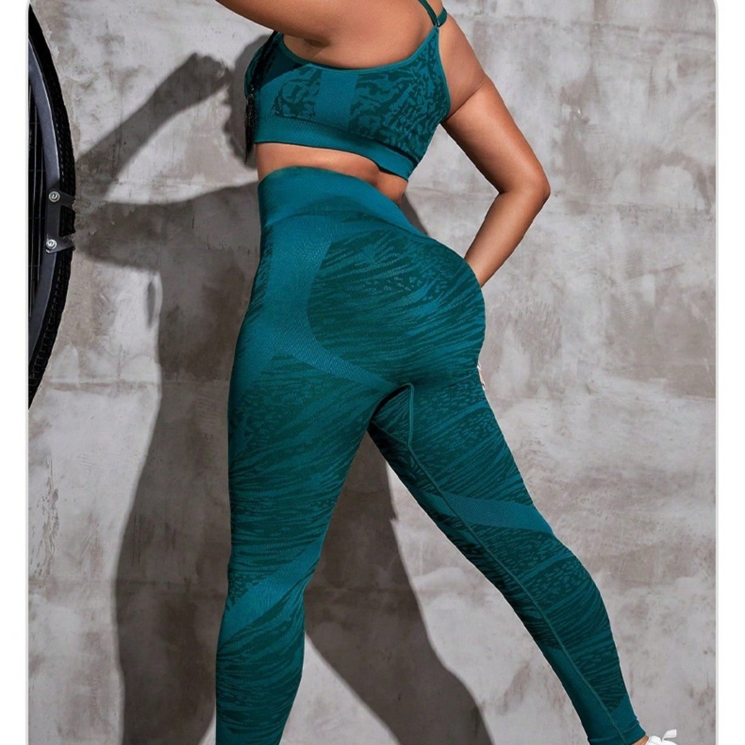 Nahtloses Yoga-Set für Damen – BH & Leggings – Bild 4