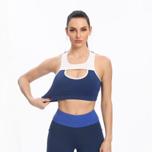 Yoga-Tanktop für Damen mit Honeycomb-Struktur – ärmellos