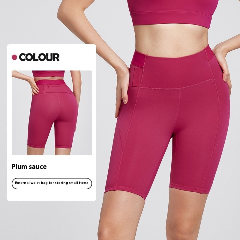 Antibakterielle Yoga-Shorts für Damen – figurbetont, mit Po-Lifting – Bild 5