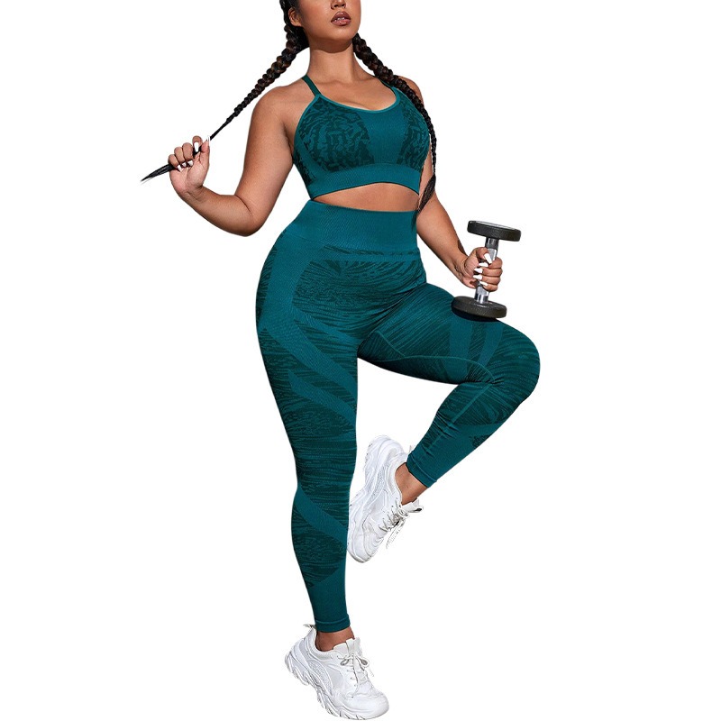 Nahtloses Yoga-Set für Damen – BH & Leggings – Bild 5