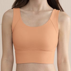Oranger Yoga-Sport-BH für Damen