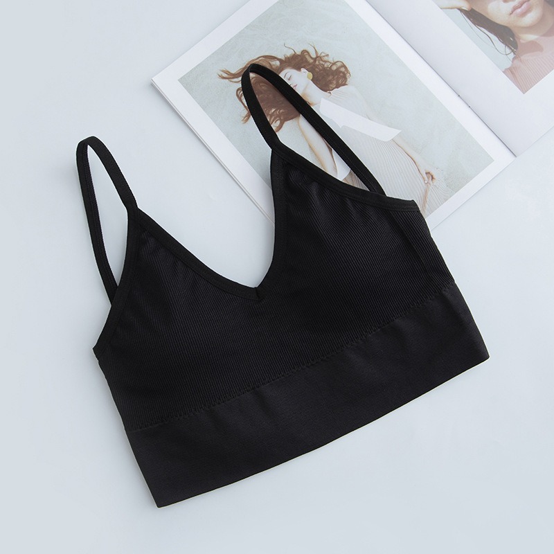 Sport-BH Damen U-Rücken – Bügelloser Yoga-BH mit Pads – Bild 9
