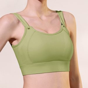 Grüner Yoga-Sport-BH für Damen