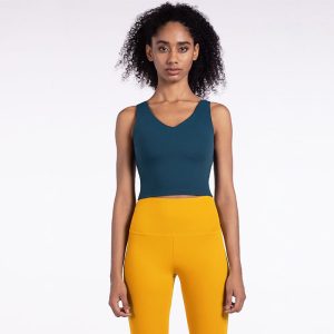 Yoga-BH-Weste für Damen – ärmellos, taillenlang