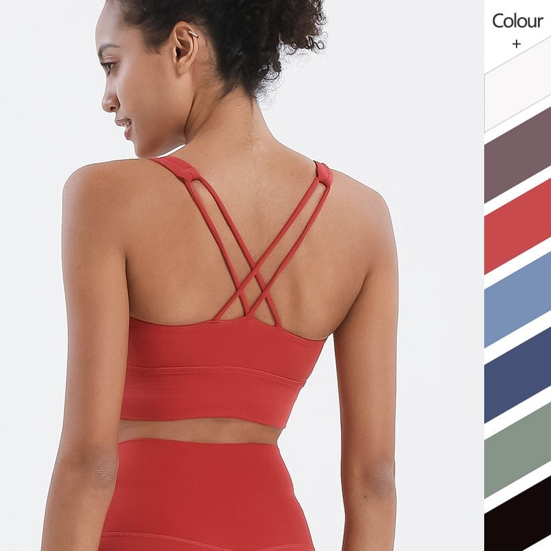 Sport-BH Damen Cross-Strap – Bügellos, gekreuzte Träger