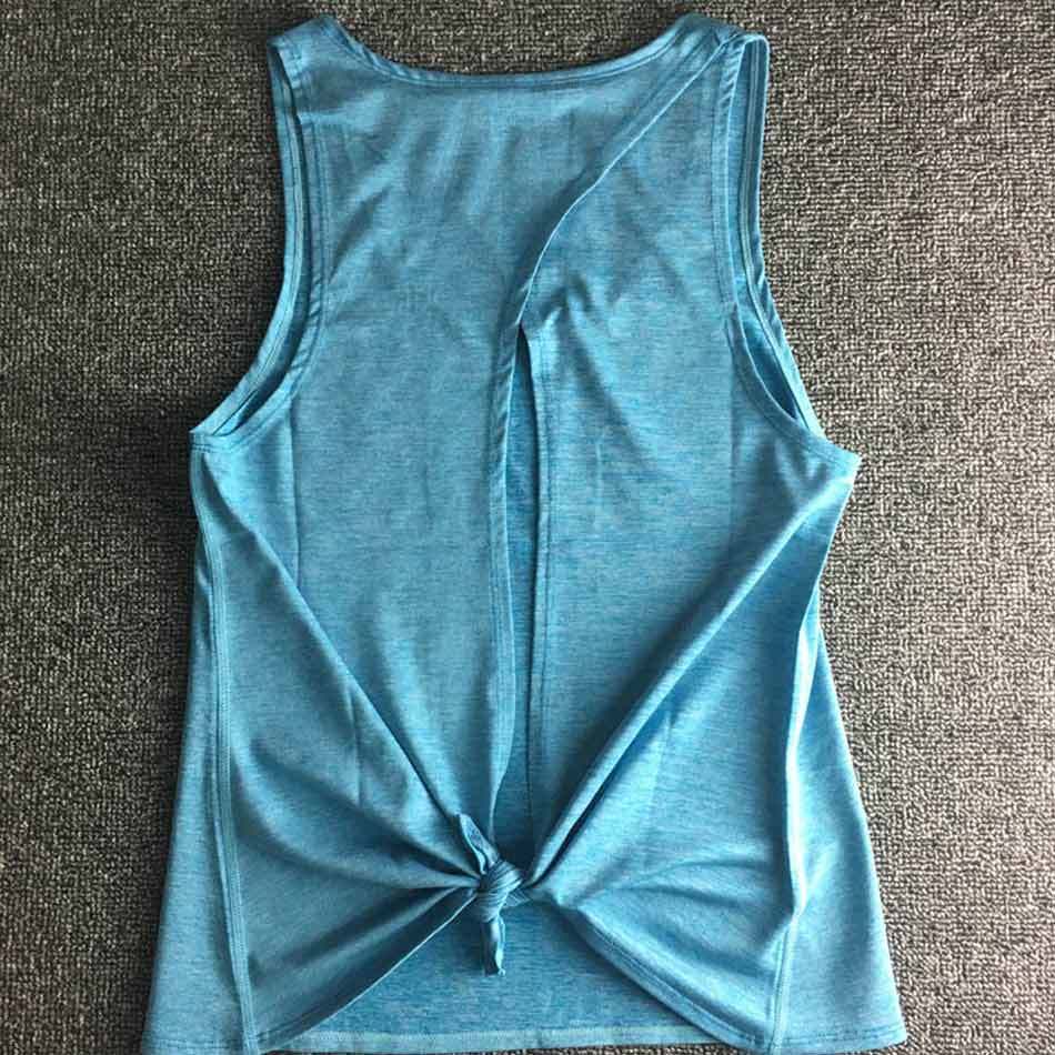 Rückenfreies Yoga-Tanktop Damen – Off-Shoulder, Racerback – Bild 5