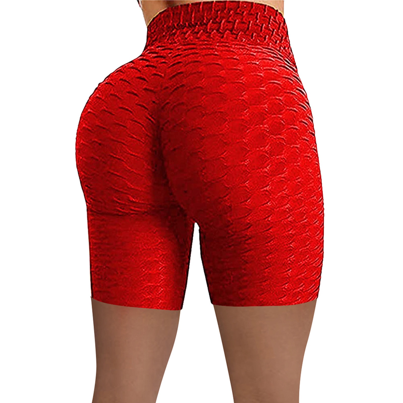 Sport-Shorts Damen High Waist - Yoga-Shorts mit Jacquard-Bubble-Struktur – Bild 7