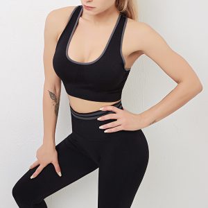 Sport-BH & Leggings Set Damen – Nahtloses 2-teiliges Yoga-Outfit