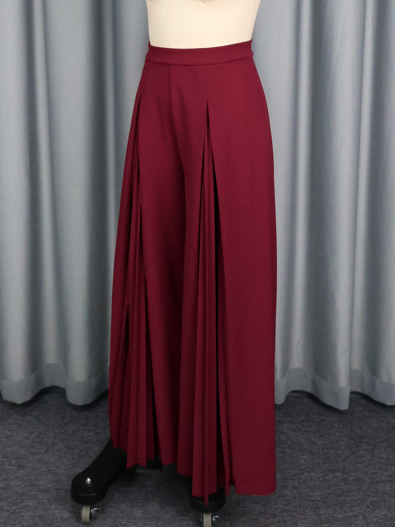 Yoga-Palazzo-Hose Damen weit – High-Waist Hose mit Falten-Details – Bild 8