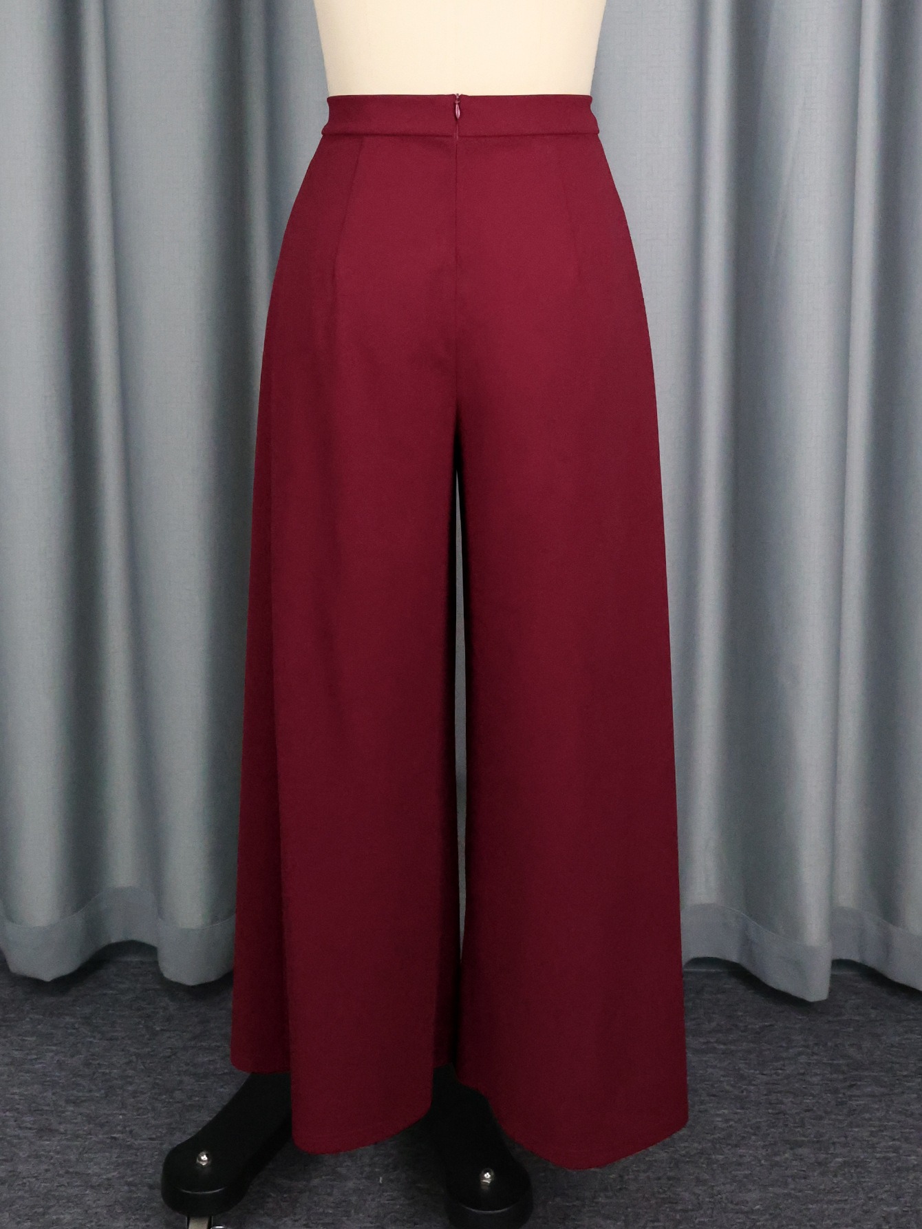 Yoga-Palazzo-Hose Damen weit – High-Waist Hose mit Falten-Details – Bild 10
