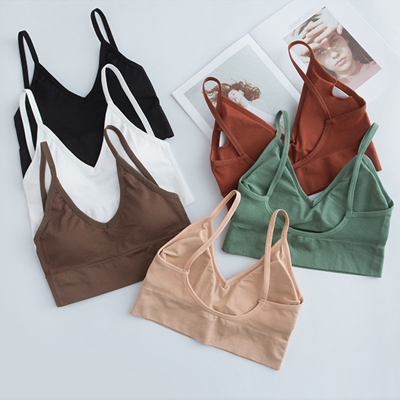 Sport-BH Damen U-Rücken – Bügelloser Yoga-BH mit Pads – Bild 10