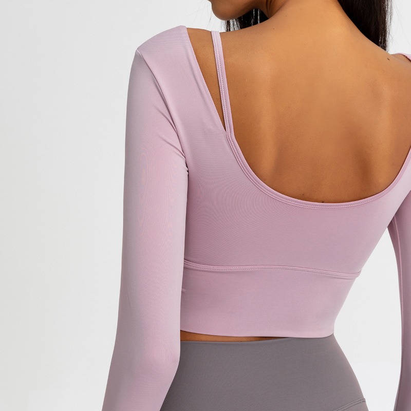 Yoga-Top für Damen langarm – cropped – Bild 3