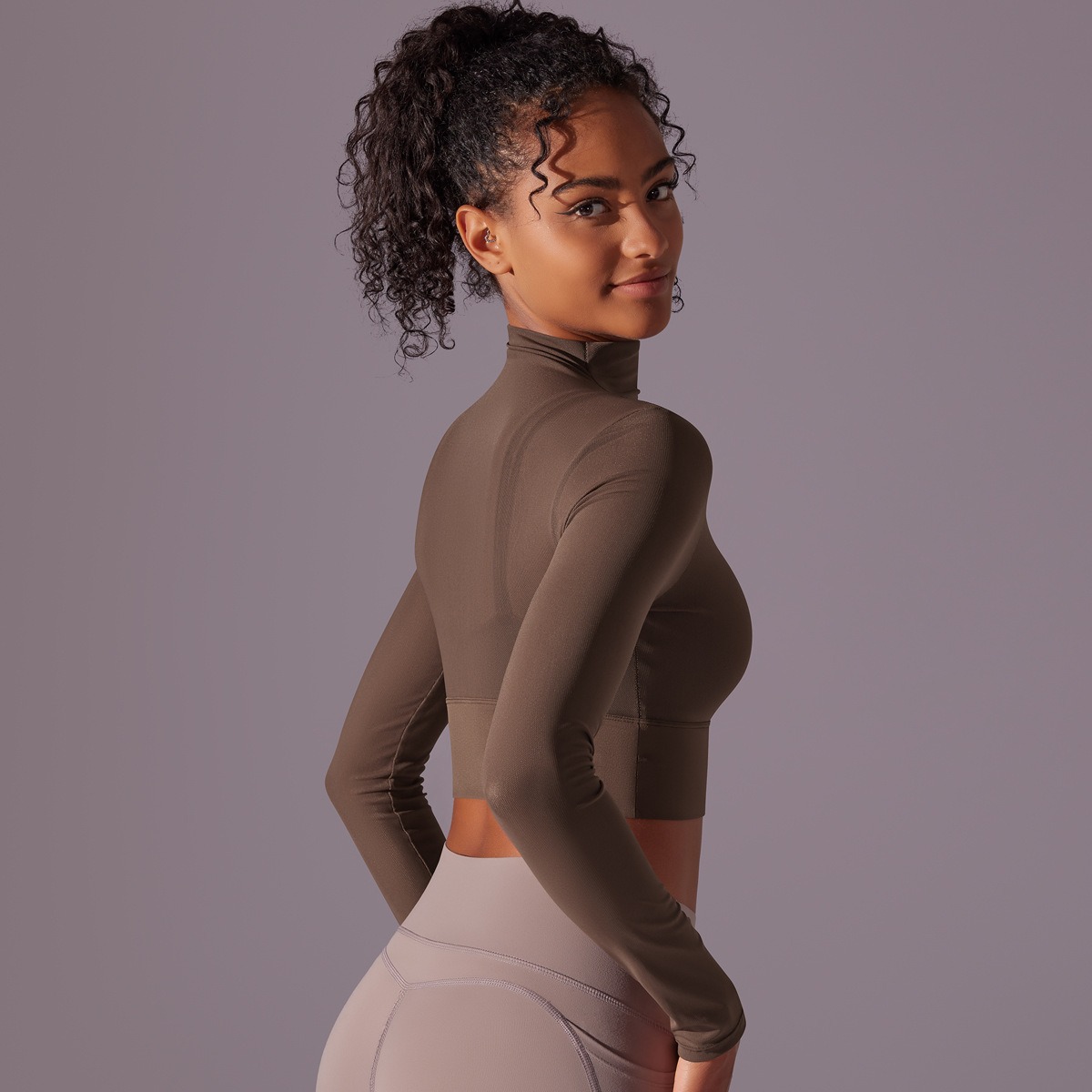 Sport-Top Damen langarm mit Mesh - schnell trocknendes Longsleeve – Bild 4