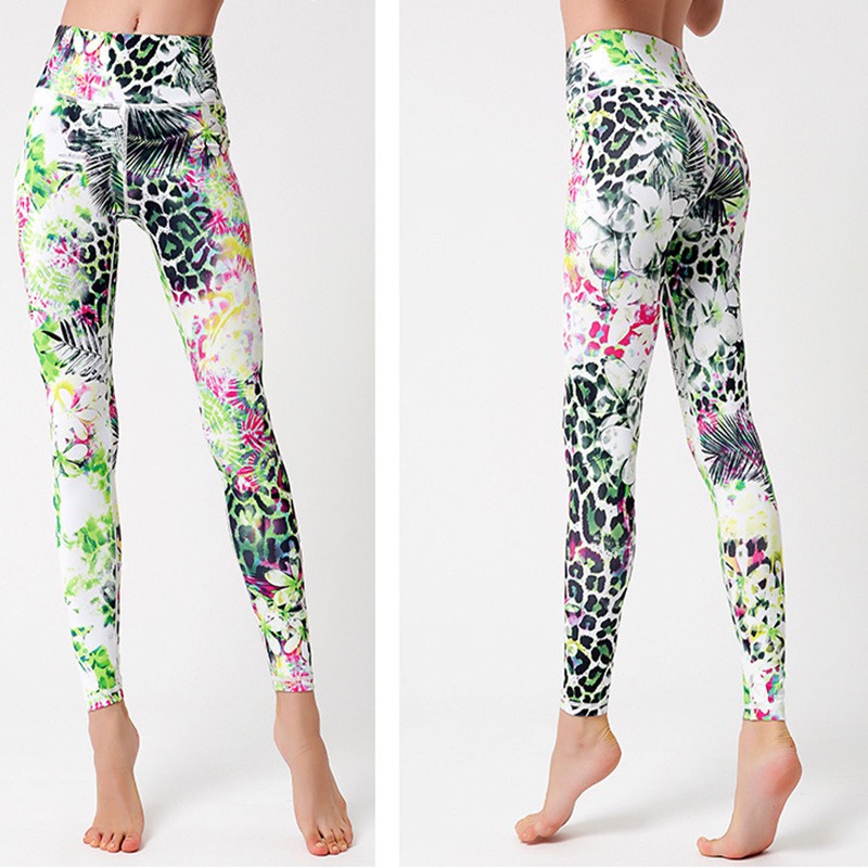Yoga Leggings Damen mit Batik-Print – High Waist & knöchellang – Bild 2
