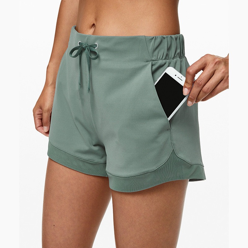 Yoga-Shorts Damen mit Mesh-Patchwork – Sommer-Shorts im Patchwork-Look