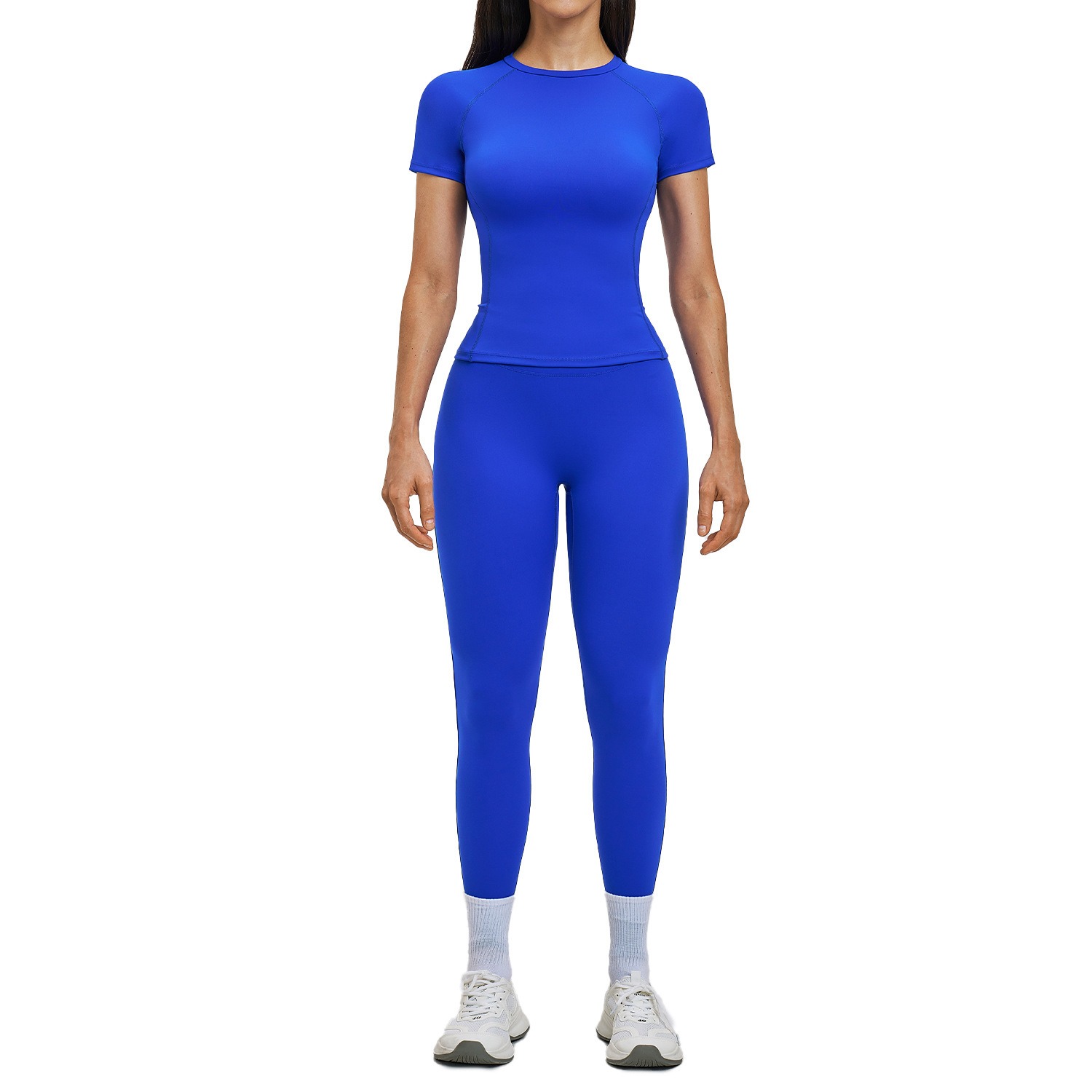 Pilates-Set für Damen – Kurzarm-Shirt & kurze Hose – Bild 4
