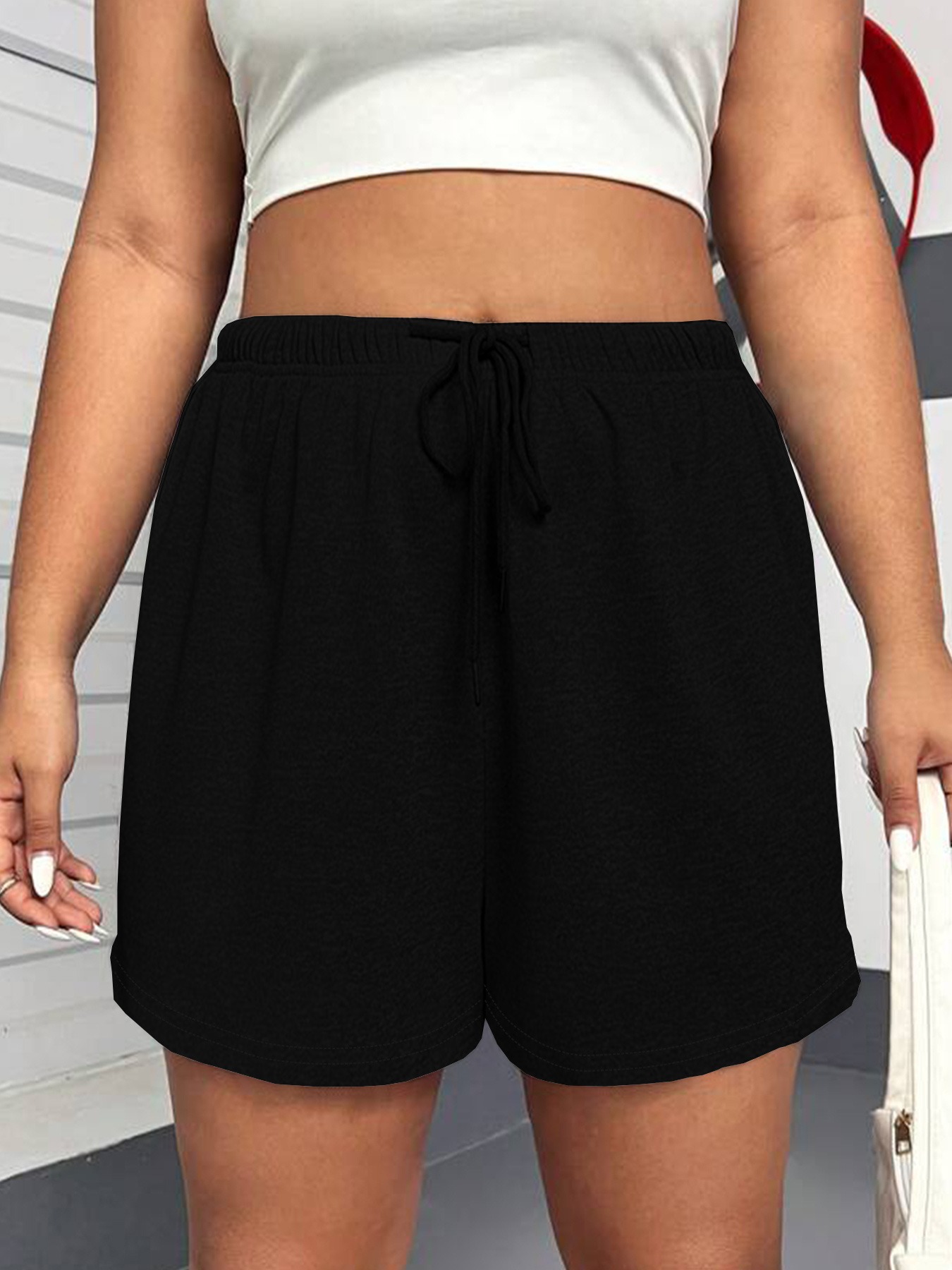 Sport-Shorts Damen mit Kordelzug – Yoga-Shorts für Outdoor & Training – Bild 7