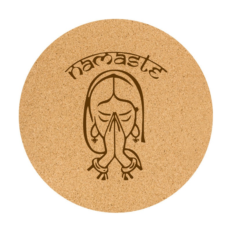 Meditationsmatte rund aus Kork & Naturkautschuk – 68 cm, 5 mm stark – Bild 5