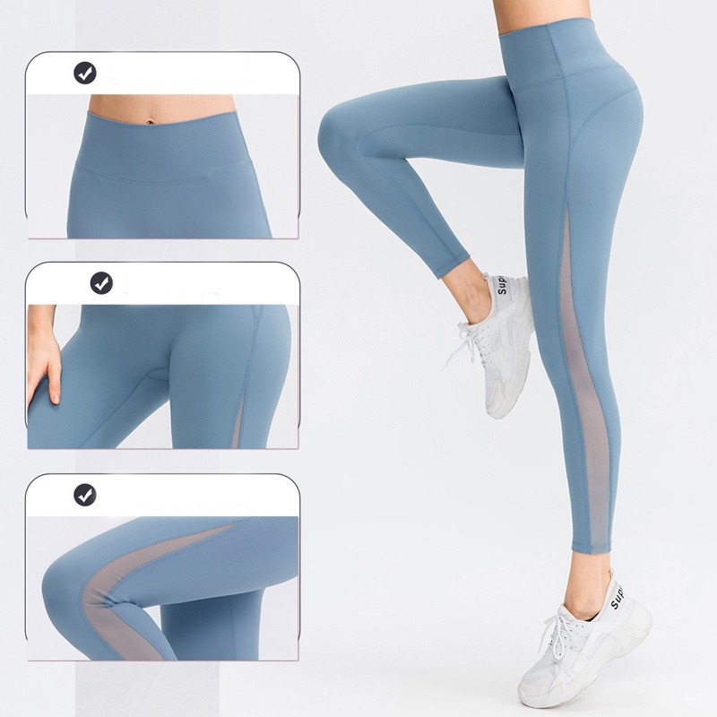 Yoga-Leggings Damen High-Waist – Nahtlose Po-Lifting Leggings – Bild 2