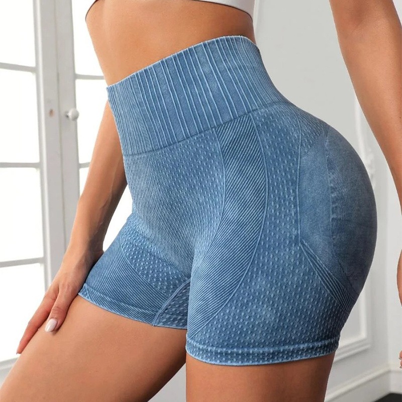 High-Waist Yoga-Shorts Damen – Po-liftend, schnelltrocknend – Bild 8