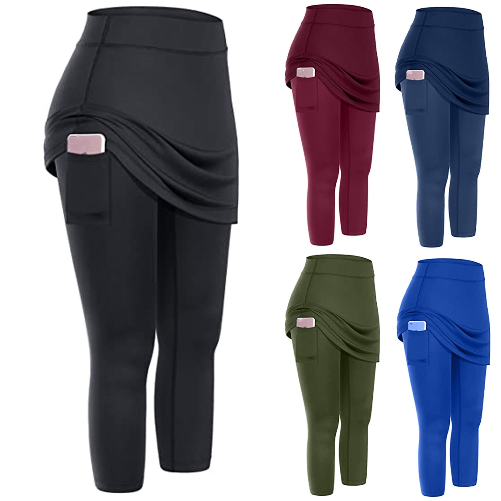 Leggings Damen mit Tasche – Sport Leggings mit Seitentaschen