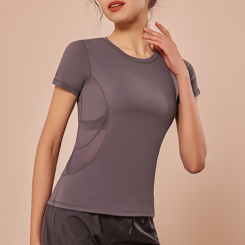 Yoga-Top Damen Kurzarm – lockeres Sport-Top für Yoga & Fitness – Bild 4