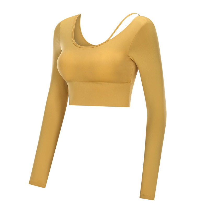 Yoga-Top für Damen langarm – cropped – Bild 2