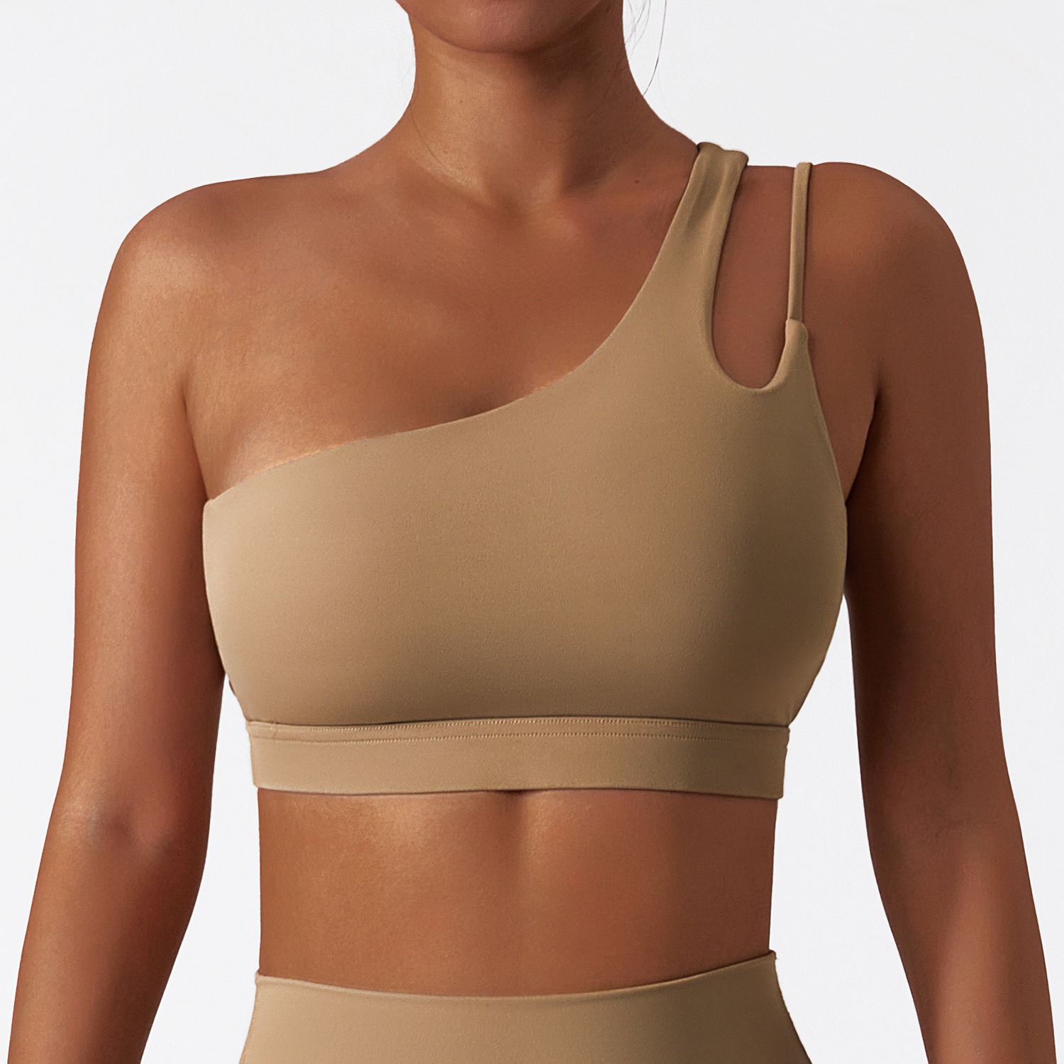 One-Shoulder Sport-BH Damen – asymmetrischer Träger, stützend – Bild 3