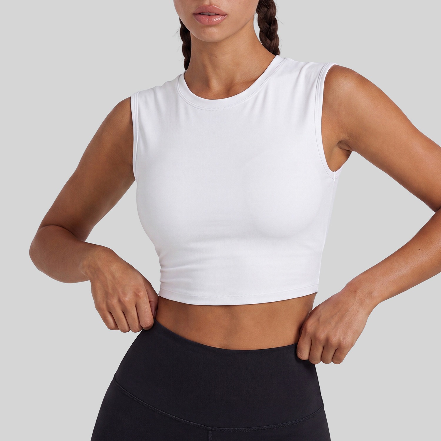 Sport-BH Damen mit Twist-Design – Tanktop-BH mit herausnehmbaren Pads