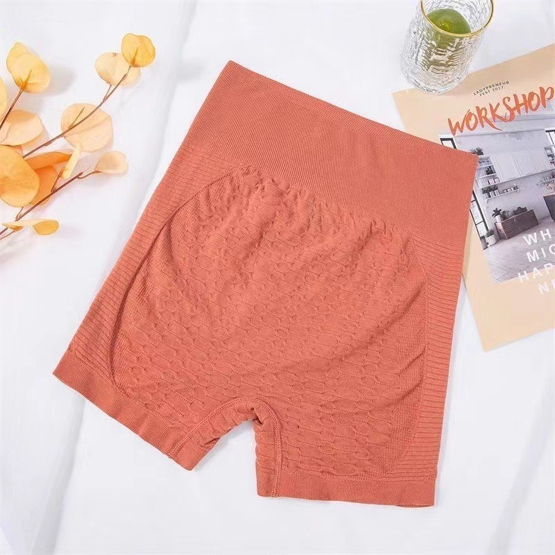 Sport-Shorts für Damen mit Grid-Muster – High Waist, elastisch – Bild 4