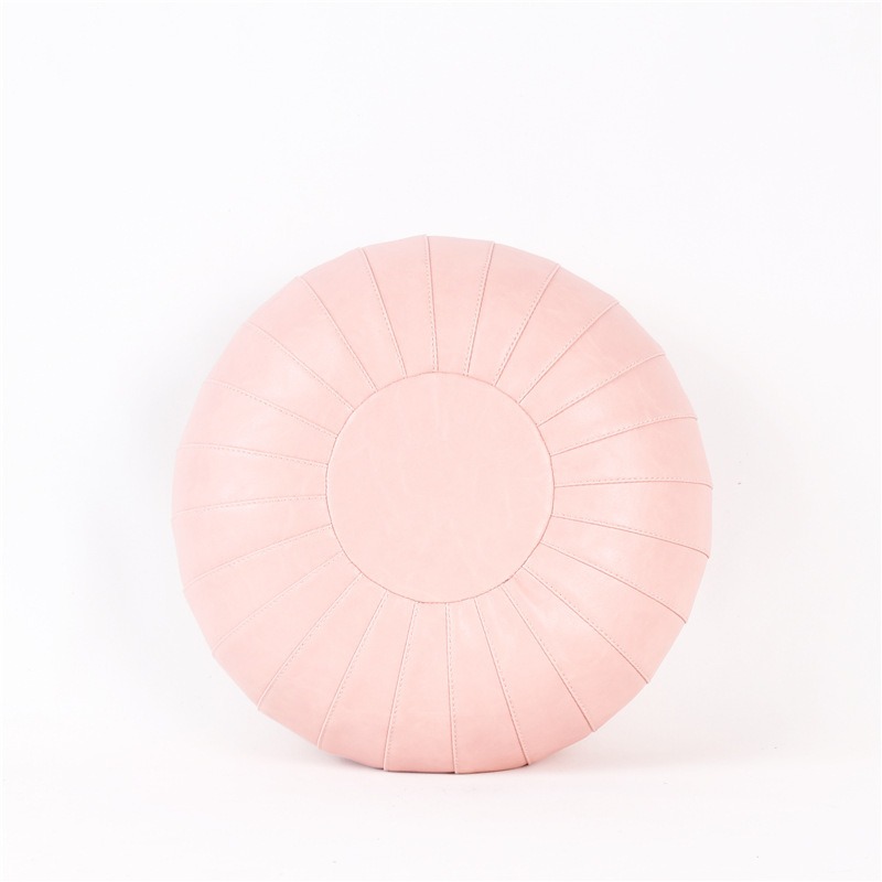 Meditationskissen-Bezug aus Leder rund 35 cm – Bodenkissen-Hülle ungefüllt – Bild 6