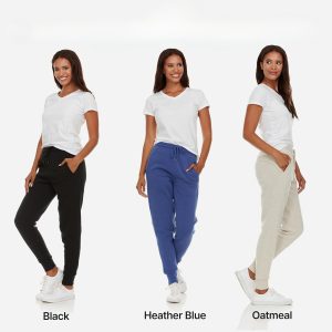 Yoga-Hosen aus Baumwolle für Damen – High-Waist Jogger im 3er-Set