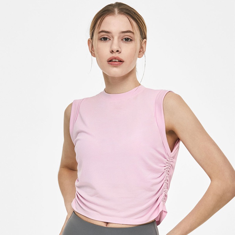 Yoga-Tanktop für Damen aus Nylon – lockere Passform
