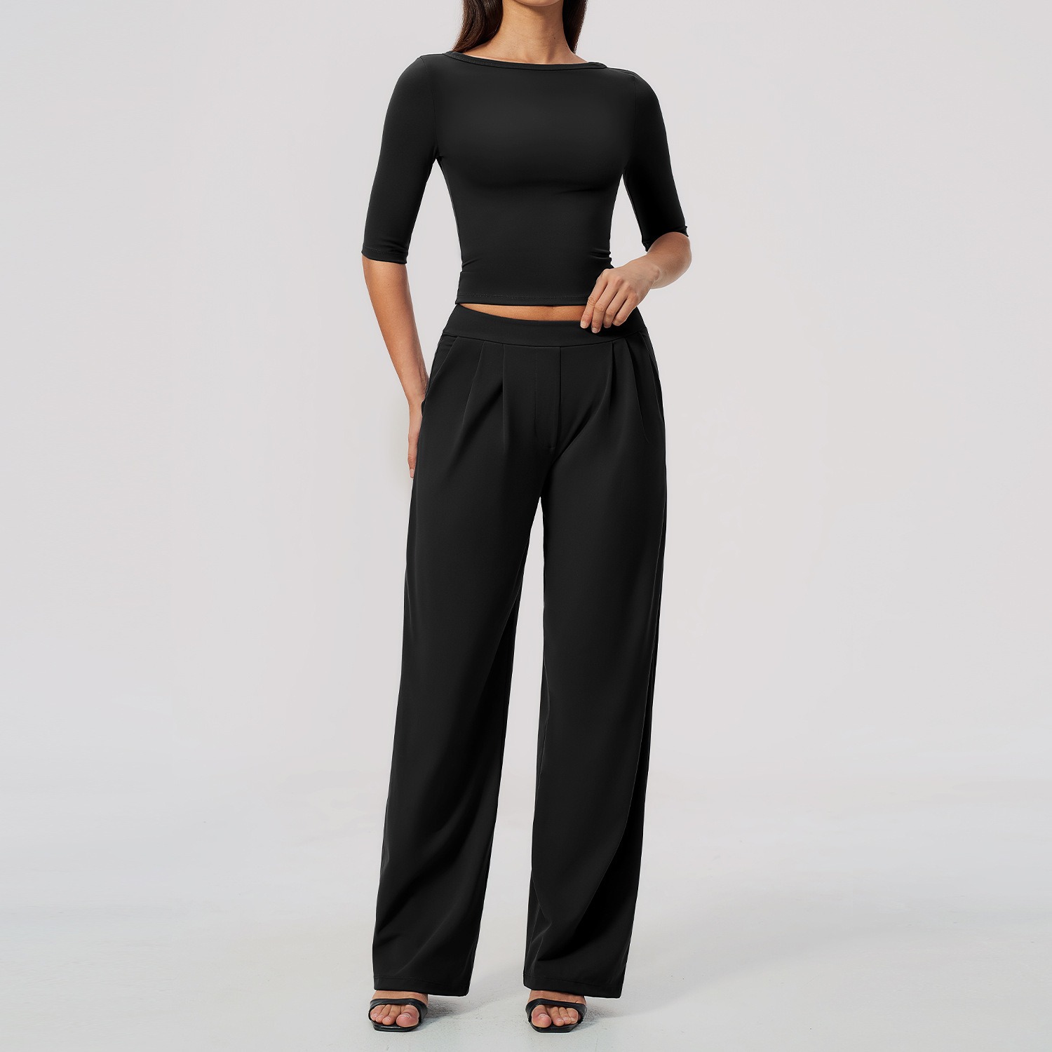 Yoga-Set Damen schnelltrocknend – Fitness-Outfit für Training