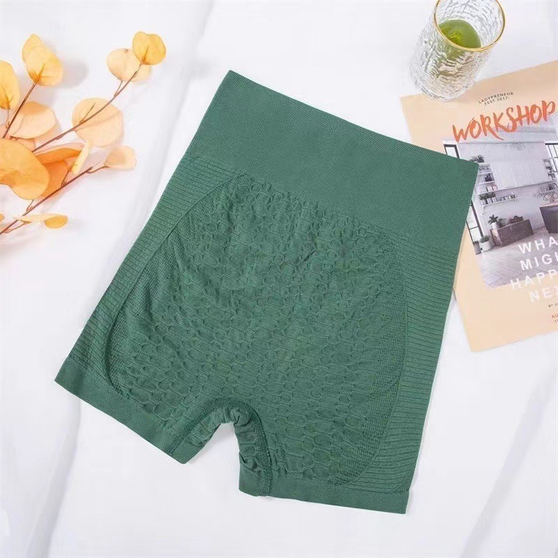 Sport-Shorts für Damen mit Grid-Muster – High Waist, elastisch – Bild 5