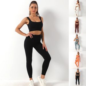 Nahtloses Yoga-Set für Damen 2-teilig
