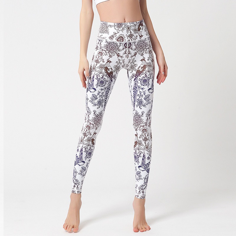 Yoga Leggings Damen mit Batik-Print – High Waist & knöchellang – Bild 6