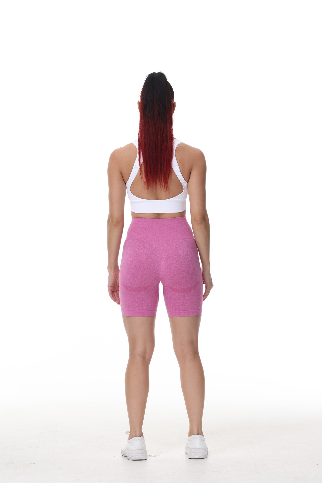 Yoga-Shorts Damen kurz – Sport-Shorts mit seitlichem Halbmond-Detail – Bild 10