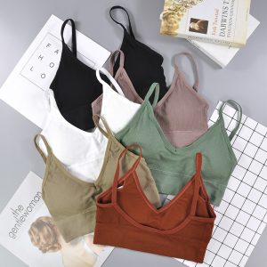 Sport-BH Damen U-Rücken – Bügelloser Yoga-BH mit Pads