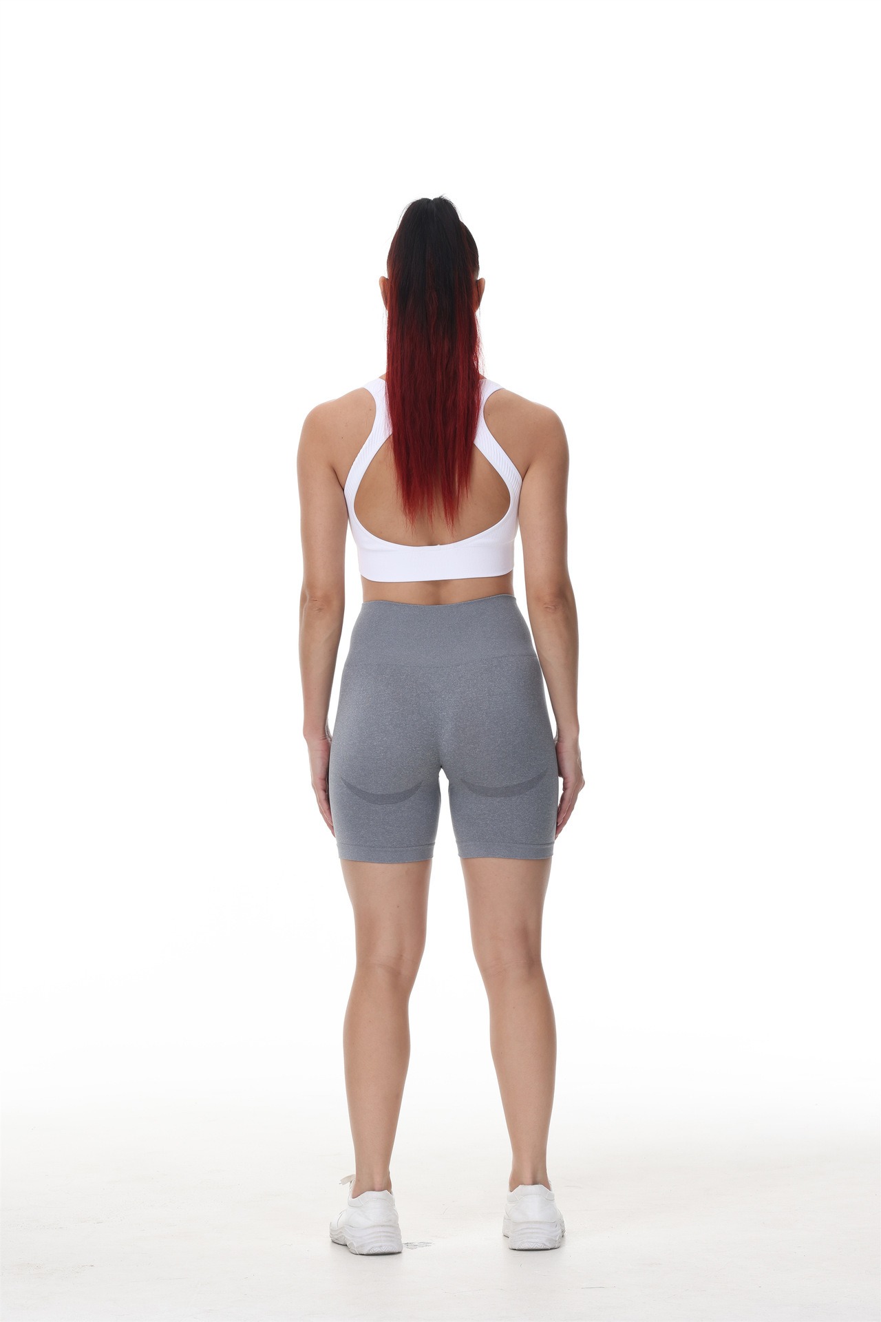 Yoga-Shorts Damen kurz – Sport-Shorts mit seitlichem Halbmond-Detail – Bild 7