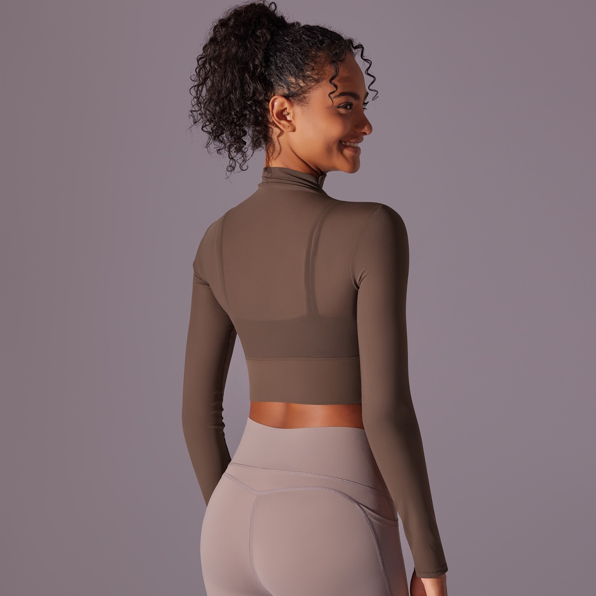 Sport-Top Damen langarm mit Mesh - schnell trocknendes Longsleeve – Bild 9