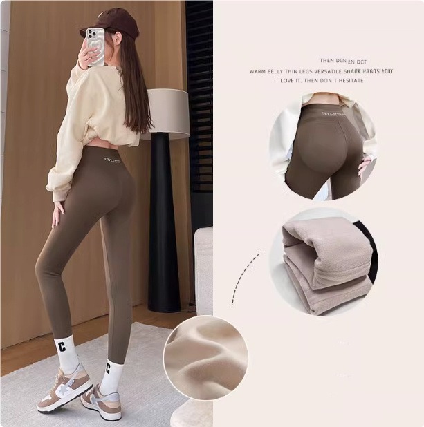 Thermo-Leggings für Damen mit Fleece-Futter – warme Winter-Leggings – Bild 3