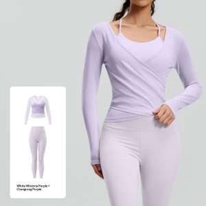 Yoga-Set Damen 2-teilig mit Mesh – High-Waist Set mit Po-liftender Passform